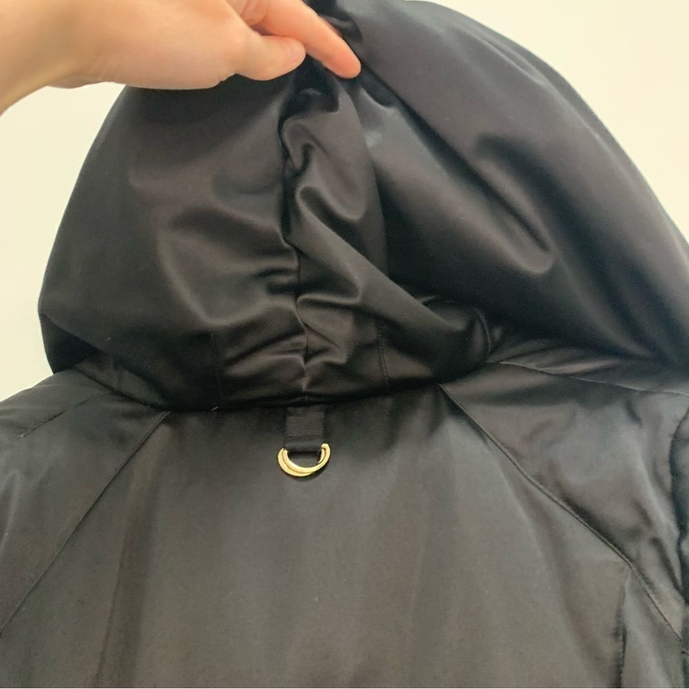 Elie Tahari Long Black Puffer Jacket - Picture 9 of 16